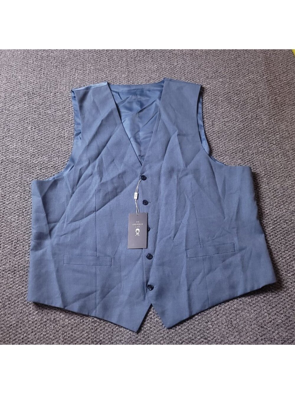 The Groomsman Suit Vest Mens 50 Tall Light Blue Formal Supply Dress Wedding Shop